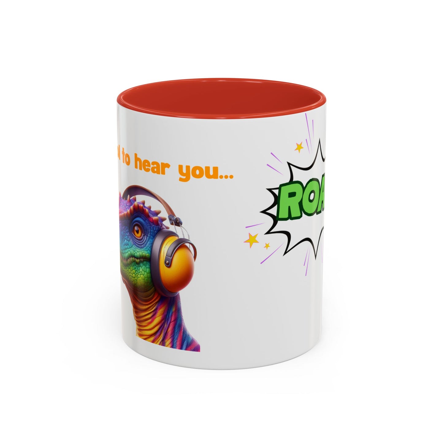 Dinosaur Ear Defender Mug – Colourful Ceramic Cup for Sensory Awareness