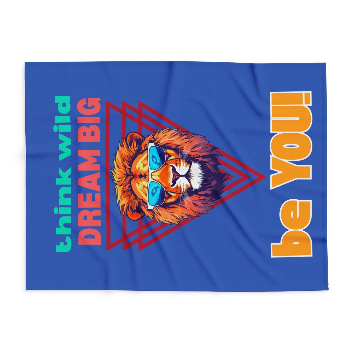 Think Wild Fleece Blanket – Cozy Polyester Throw for Neurodivergent Joy & Motivational Decor