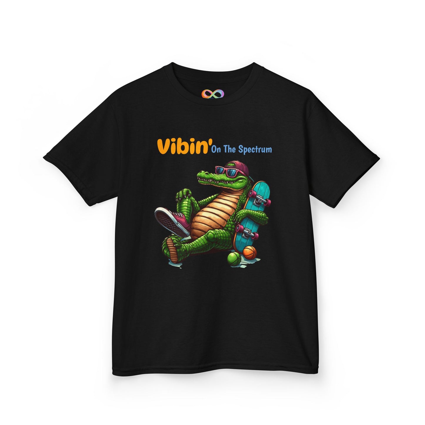 Vibin’ Kids Tee – Colourful Cotton T-Shirt for Neurodivergent Joy