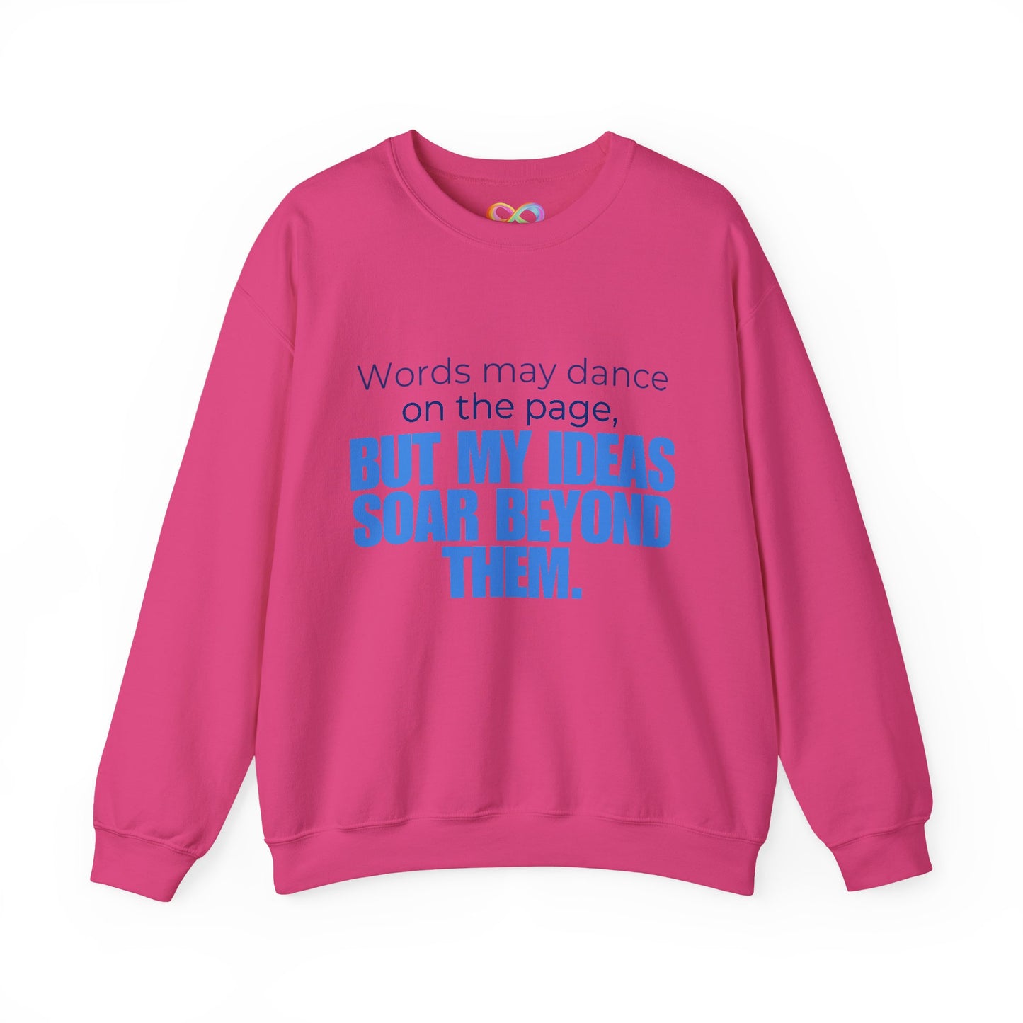 Creative Expression Crewneck – Unisex Cotton Sweatshirt Celebrating Neurodivergent Strength