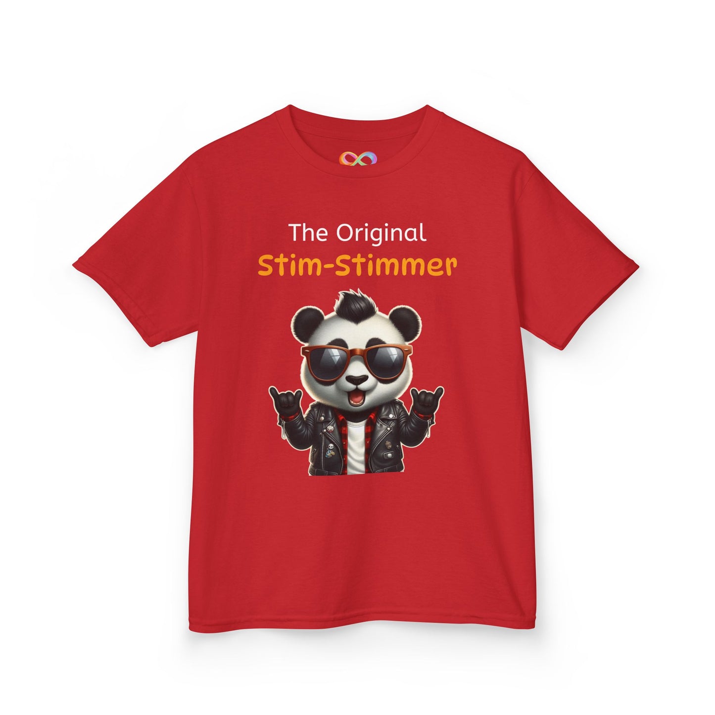 Panda Kids Tee – Colourful Cotton T-Shirt Celebrating Neurodivergent Movement & Joy