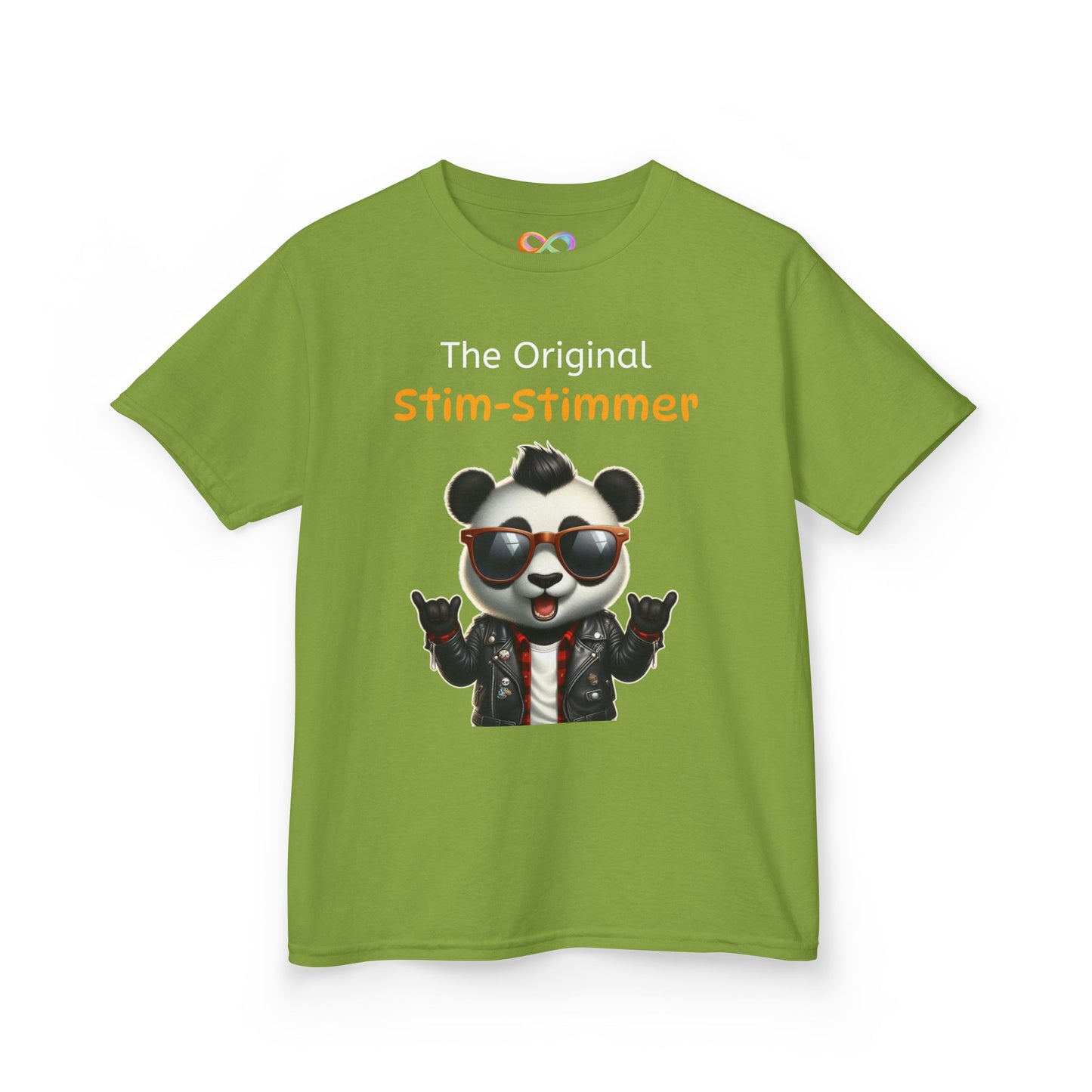 Panda Kids Tee – Colourful Cotton T-Shirt Celebrating Neurodivergent Movement & Joy