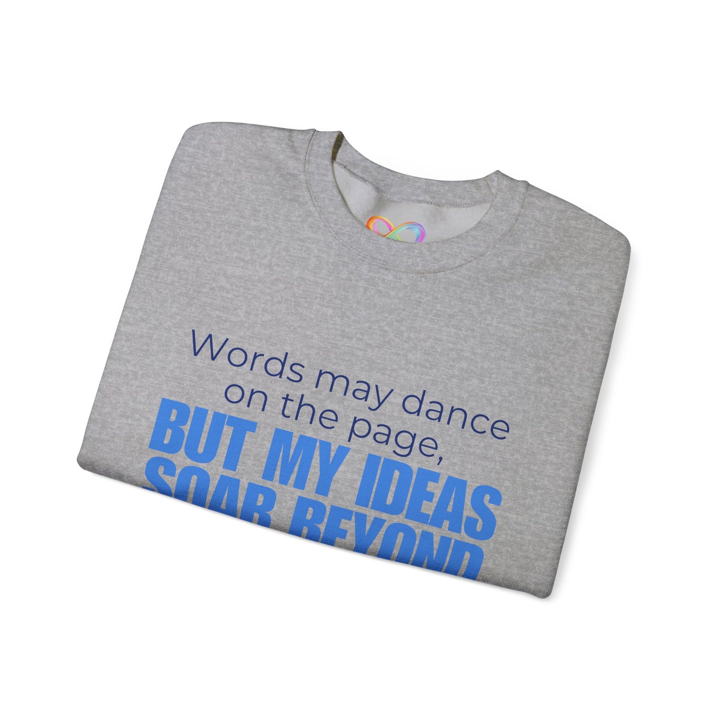 Creative Expression Crewneck – Unisex Cotton Sweatshirt Celebrating Neurodivergent Strength