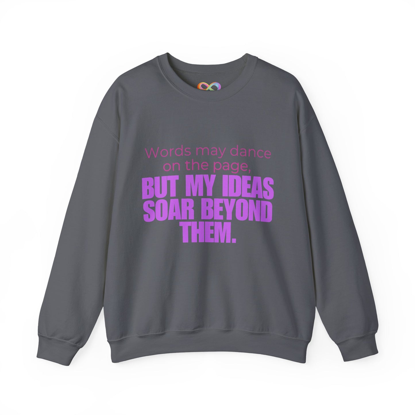 Creative Expression Crewneck – Unisex Cotton Sweatshirt Celebrating Neurodivergent Strength