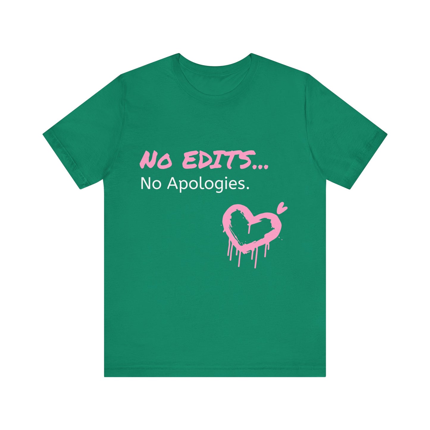 No Edits Tee – Woman's Cotton T-Shirt for Authentic Expression