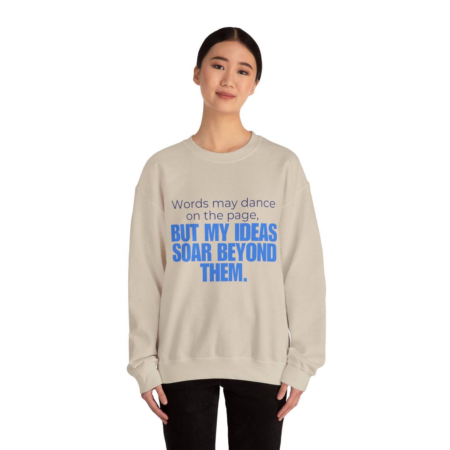 Creative Expression Crewneck – Unisex Cotton Sweatshirt Celebrating Neurodivergent Strength