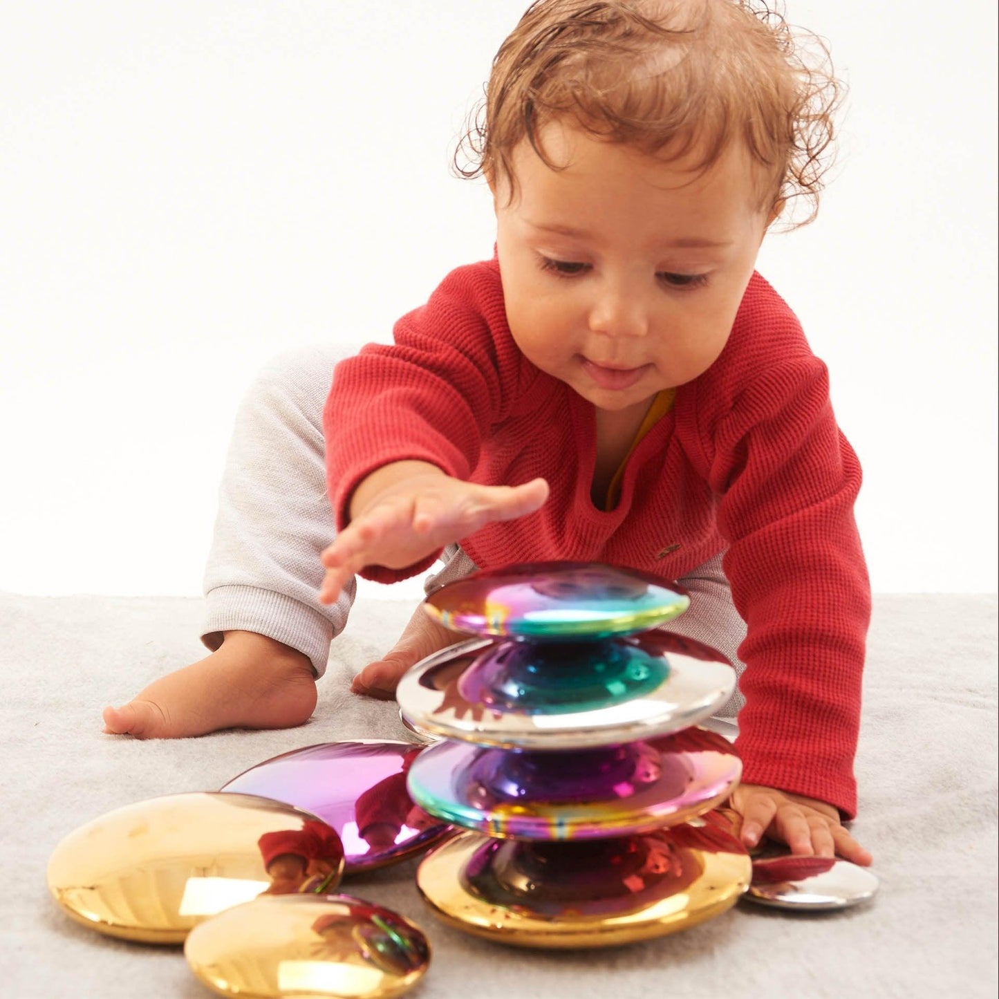 Sensory Steel Colour Burst Buttons