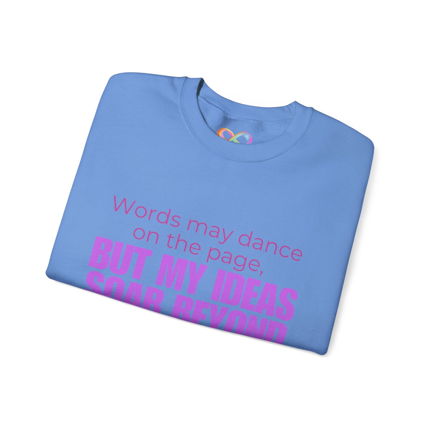 Creative Expression Crewneck – Unisex Cotton Sweatshirt Celebrating Neurodivergent Strength
