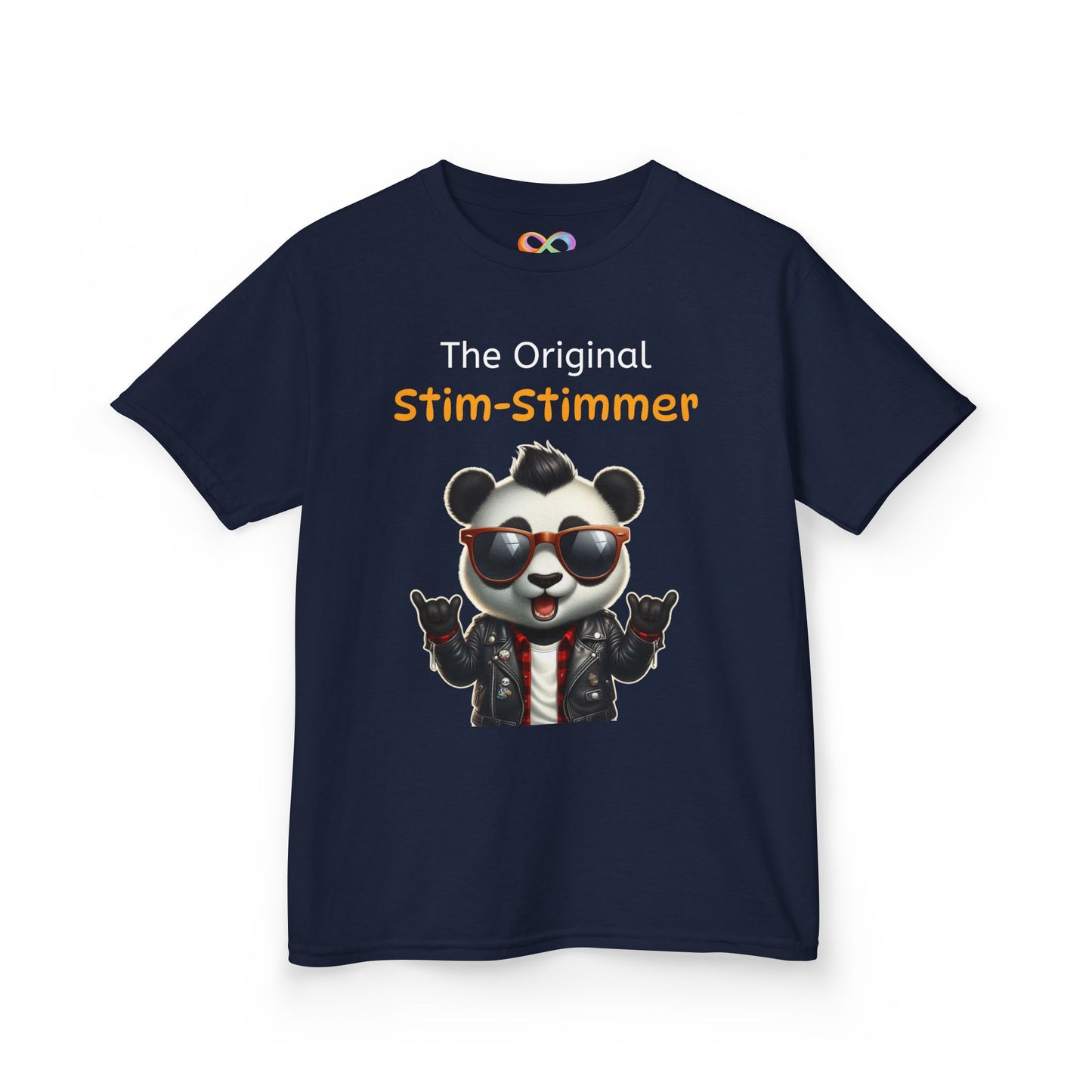Panda Kids Tee – Colourful Cotton T-Shirt Celebrating Neurodivergent Movement & Joy