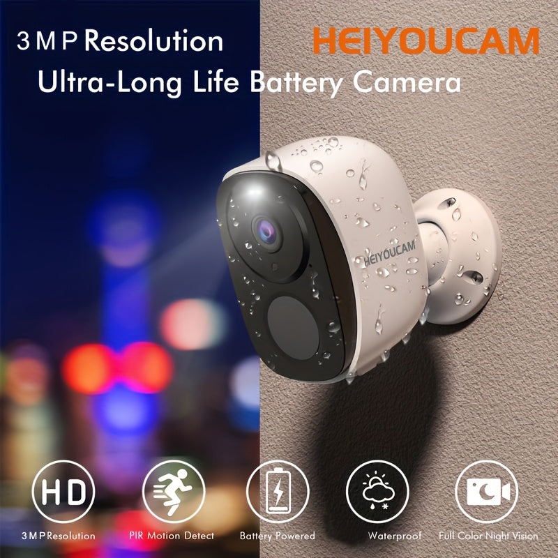 HEIYOUCAM Wireless Battery Security Camera,