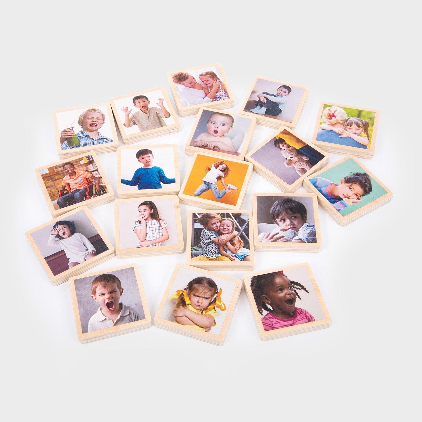 My Emotions Wooden Tiles