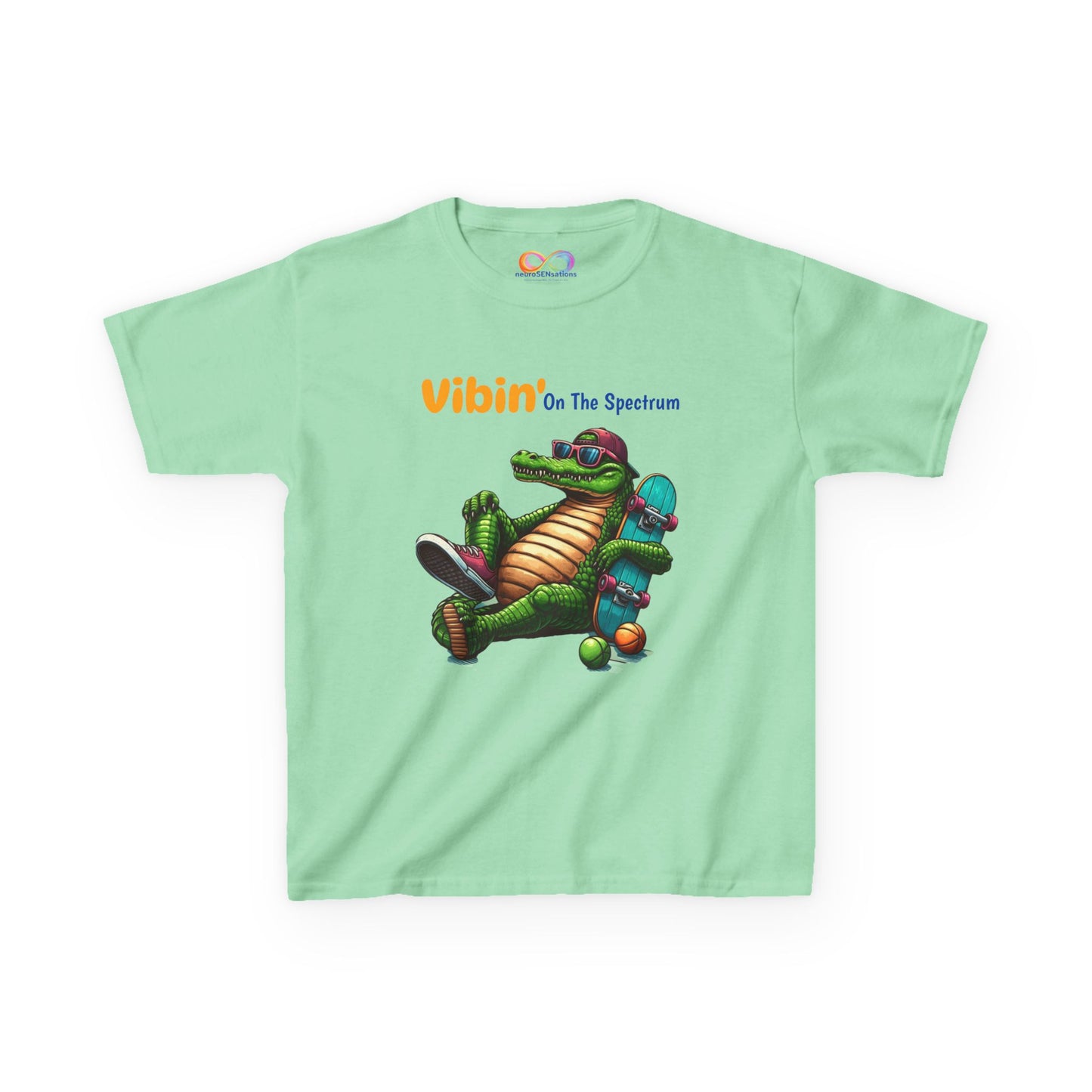 Vibin’ Kids Tee – Colourful Cotton T-Shirt for Neurodivergent Joy