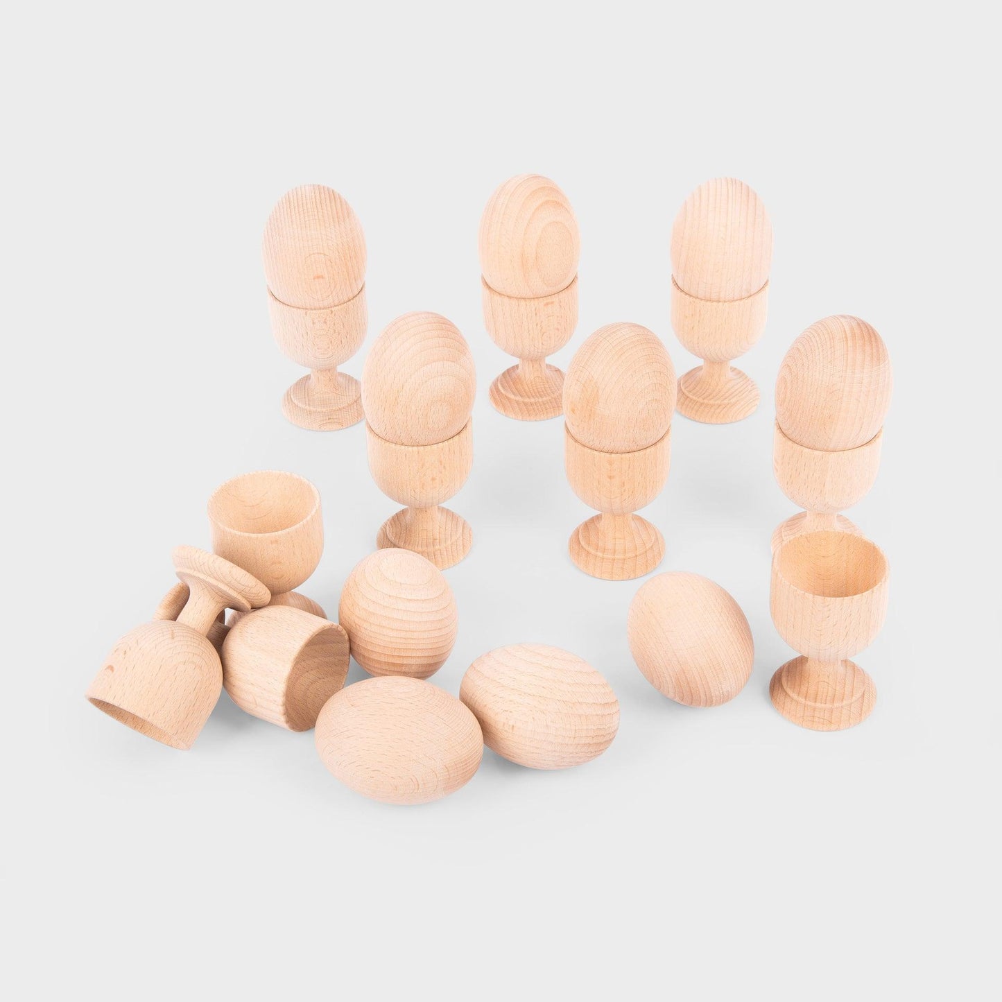 Natural Wooden Eggs
