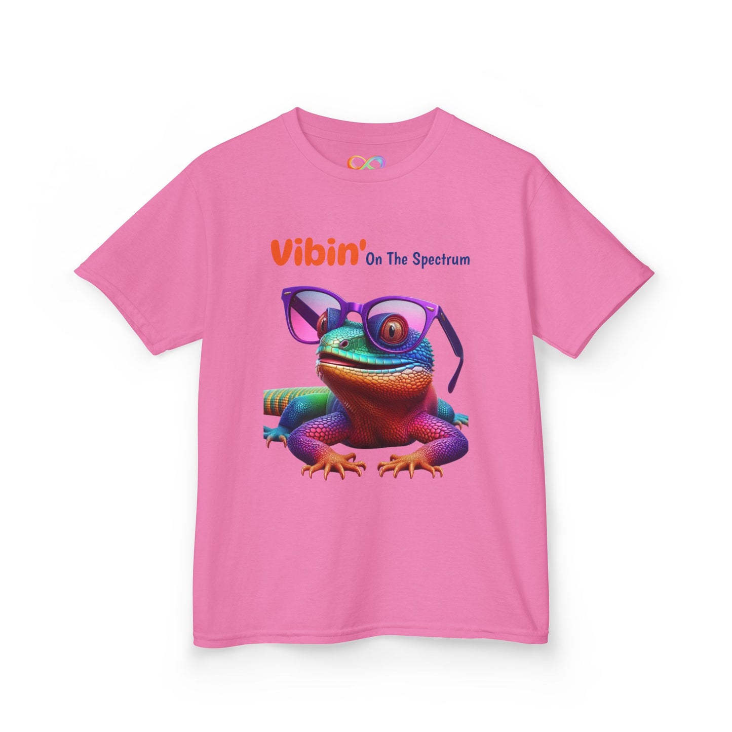 Vibin’ On The Spectrum Tee – Colourful Kids Graphic Shirt