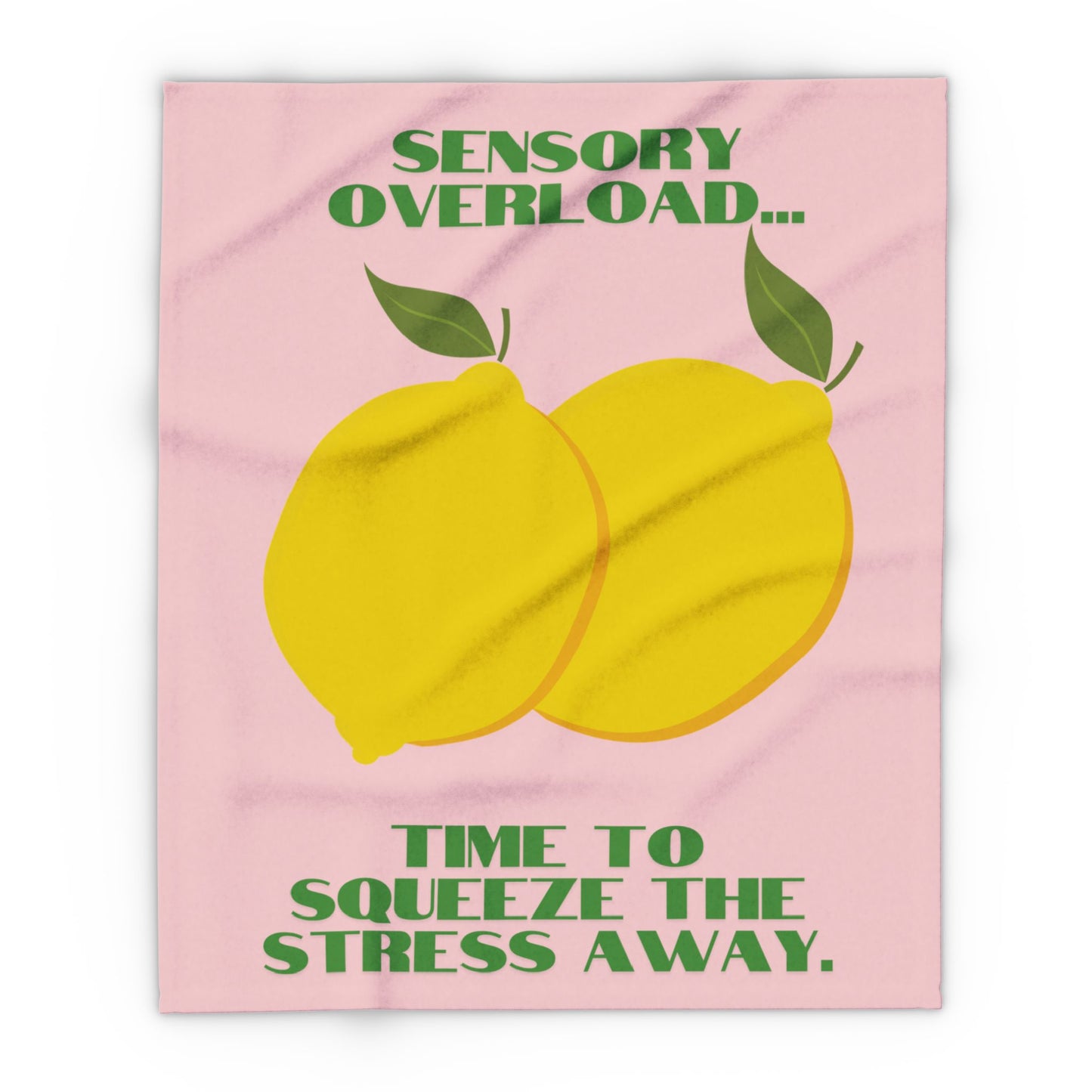 Lemon Design Fleece Blanket – Cosy Throw for Home Comfort & Creative Décor
