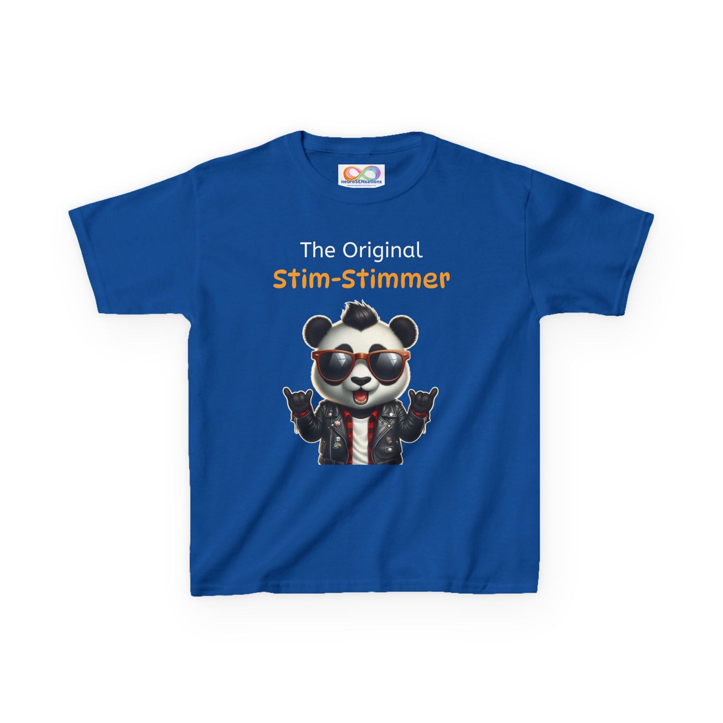 Panda Kids Tee – Colourful Cotton T-Shirt Celebrating Neurodivergent Movement & Joy