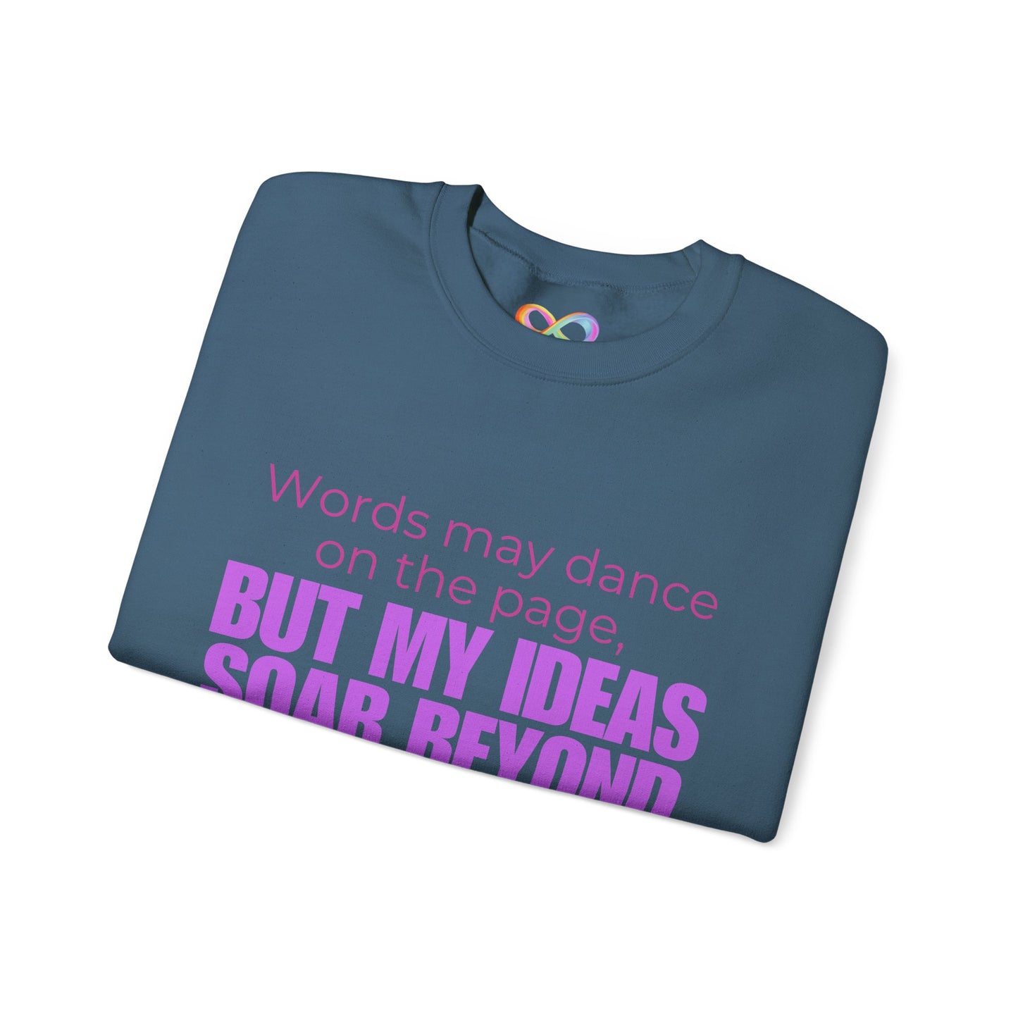 Creative Expression Crewneck – Unisex Cotton Sweatshirt Celebrating Neurodivergent Strength