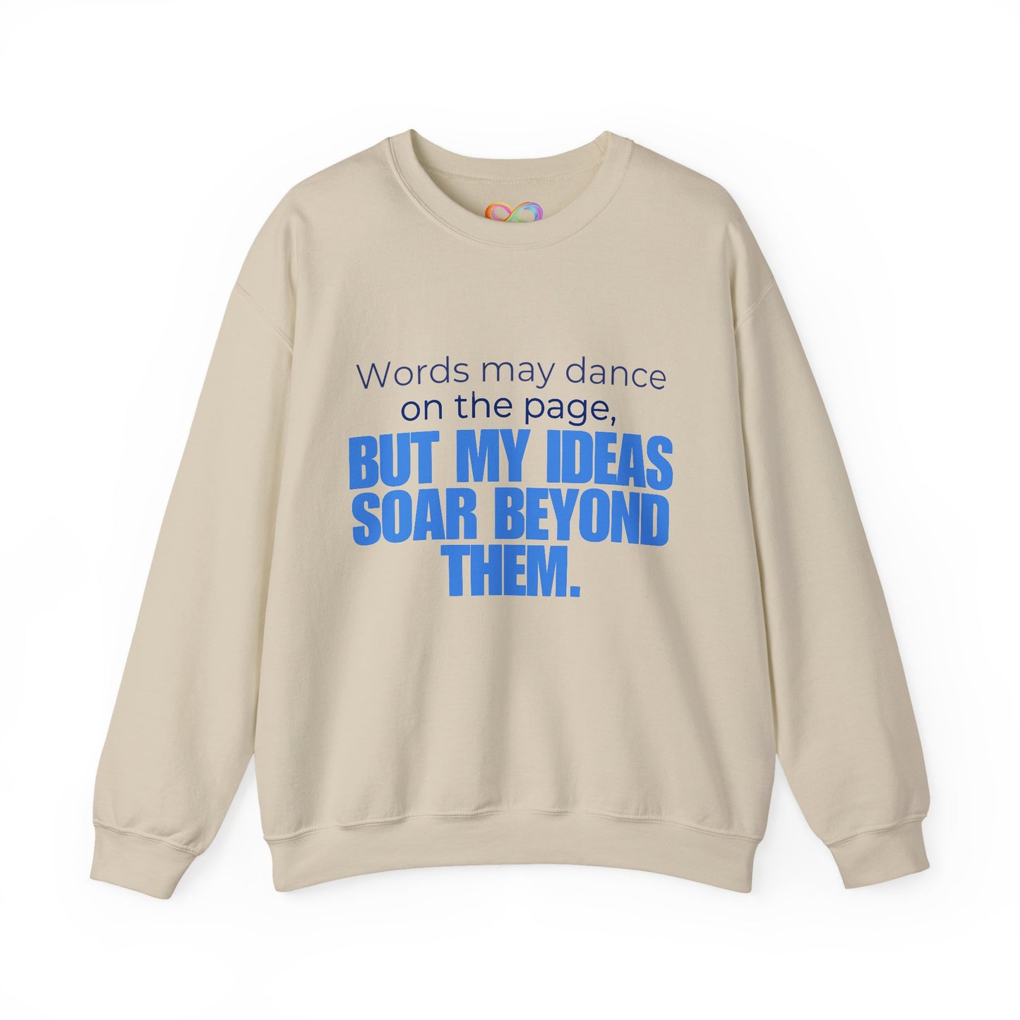 Creative Expression Crewneck – Unisex Cotton Sweatshirt Celebrating Neurodivergent Strength