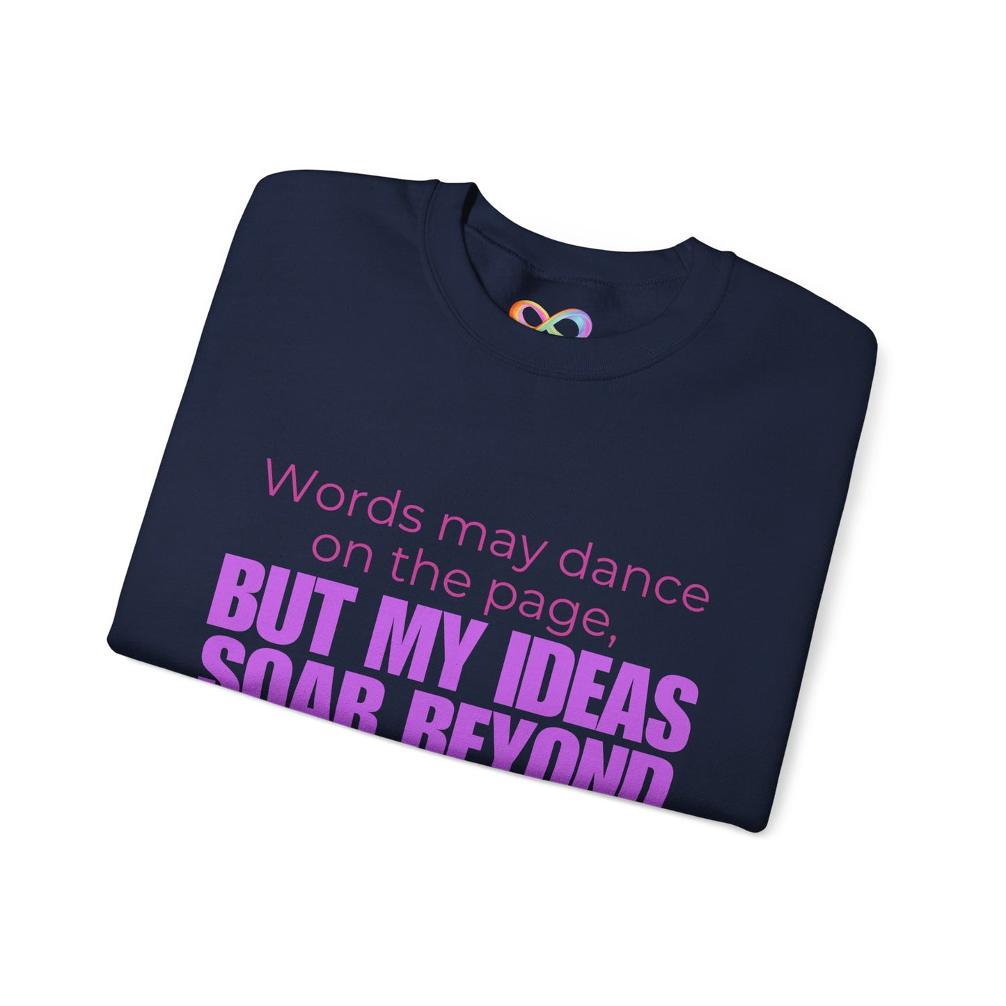Creative Expression Crewneck – Unisex Cotton Sweatshirt Celebrating Neurodivergent Strength