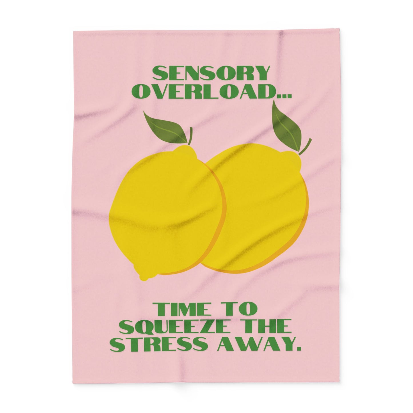 Lemon Design Fleece Blanket – Cosy Throw for Home Comfort & Creative Décor