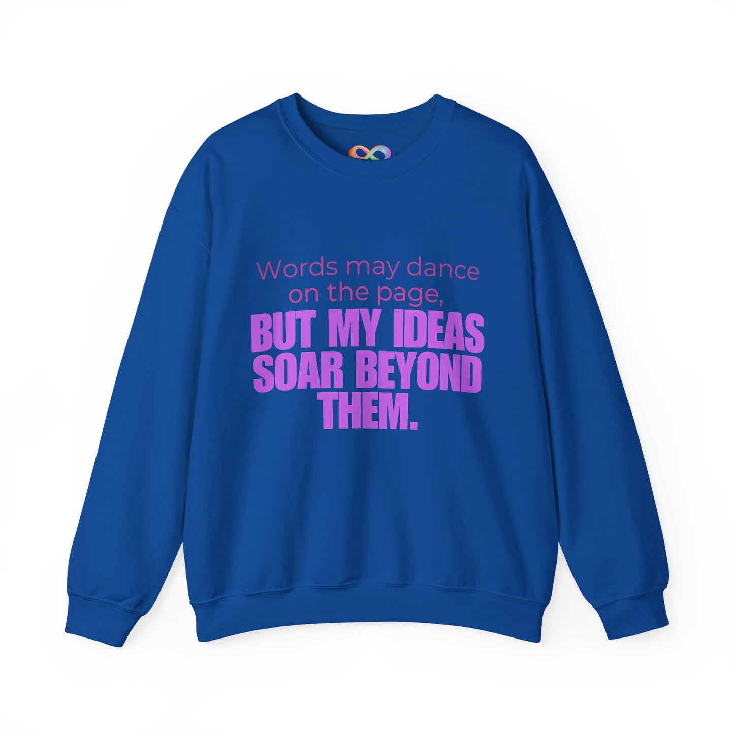 Creative Expression Crewneck – Unisex Cotton Sweatshirt Celebrating Neurodivergent Strength