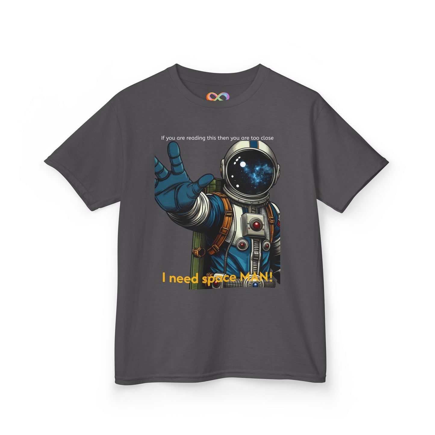 I Need Space Tee – Kids Cotton Shirt with Astronaut Graphic
