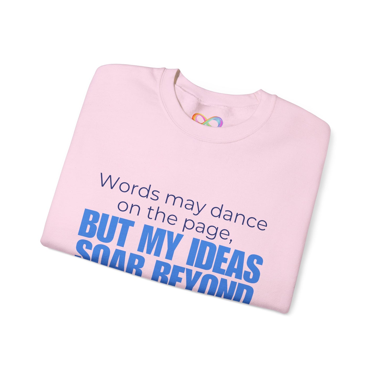 Creative Expression Crewneck – Unisex Cotton Sweatshirt Celebrating Neurodivergent Strength