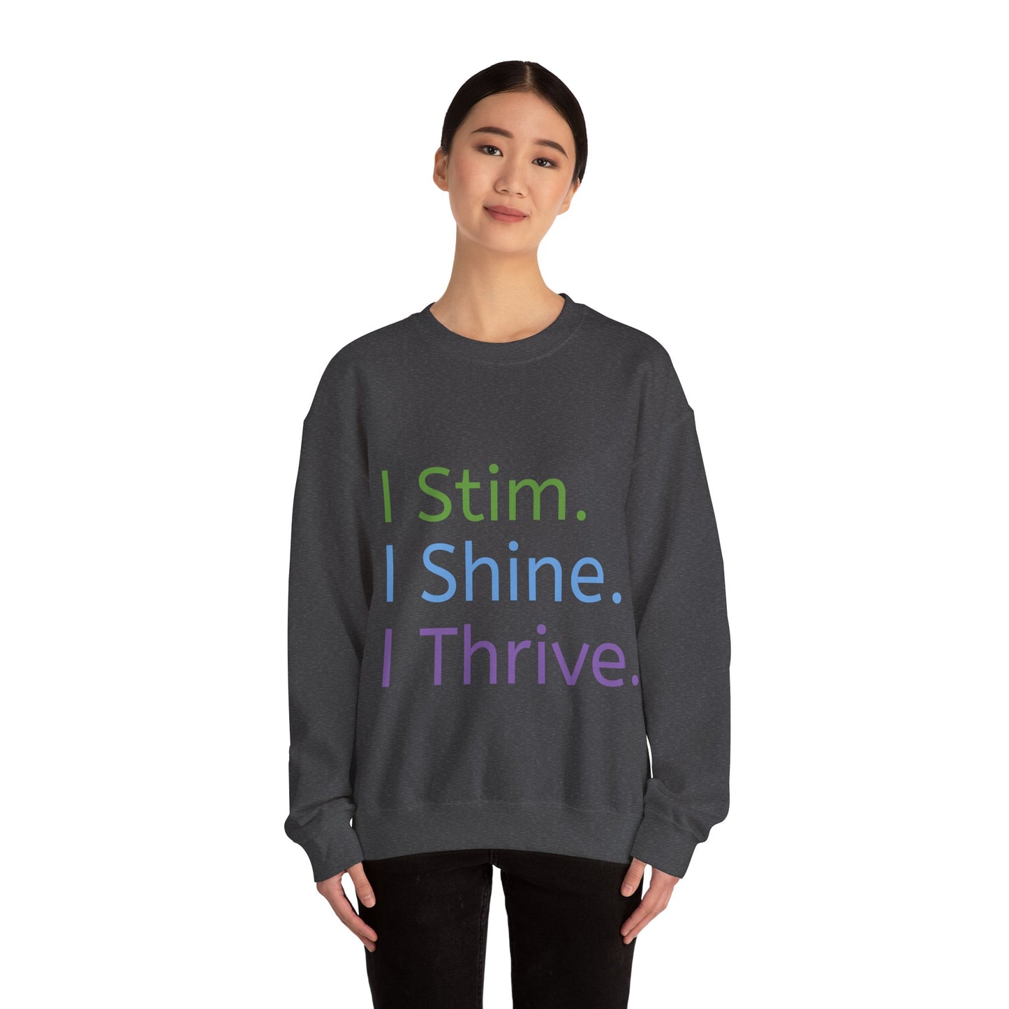 Empowerment Unisex Crewneck – Cosy Cotton Sweatshirt for Neurodivergent Joy