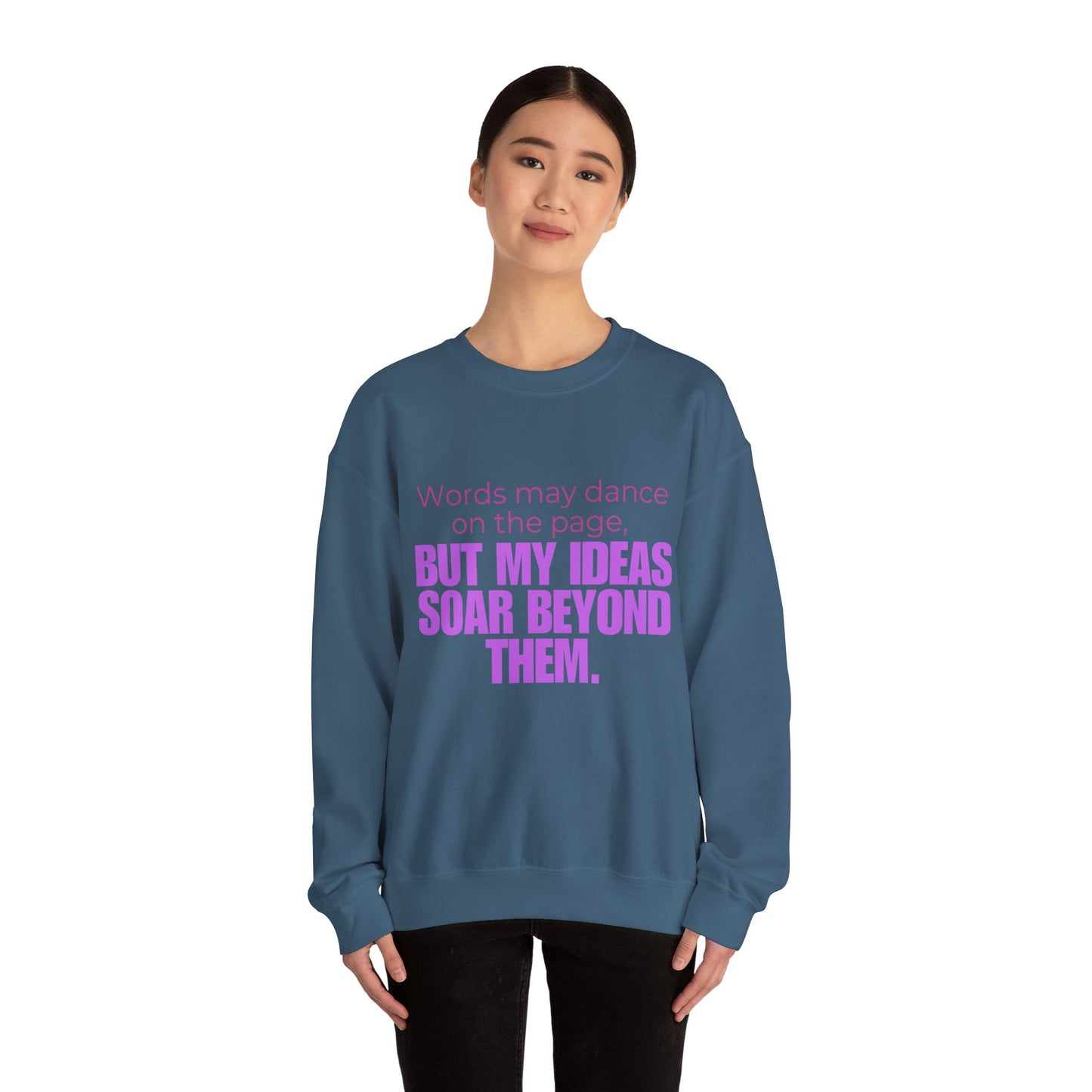 Creative Expression Crewneck – Unisex Cotton Sweatshirt Celebrating Neurodivergent Strength