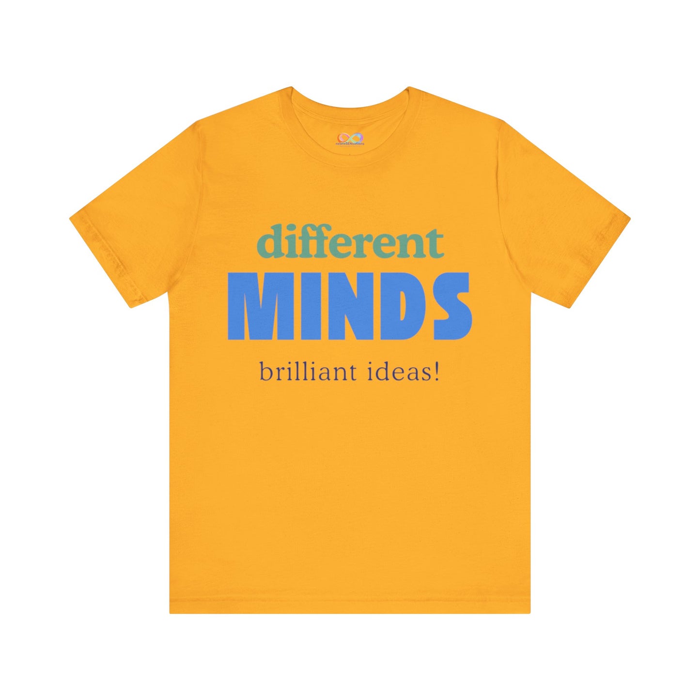 Different Minds- Brilliant Ideas Tee: Unisex Jersey Short Sleeve Shirt