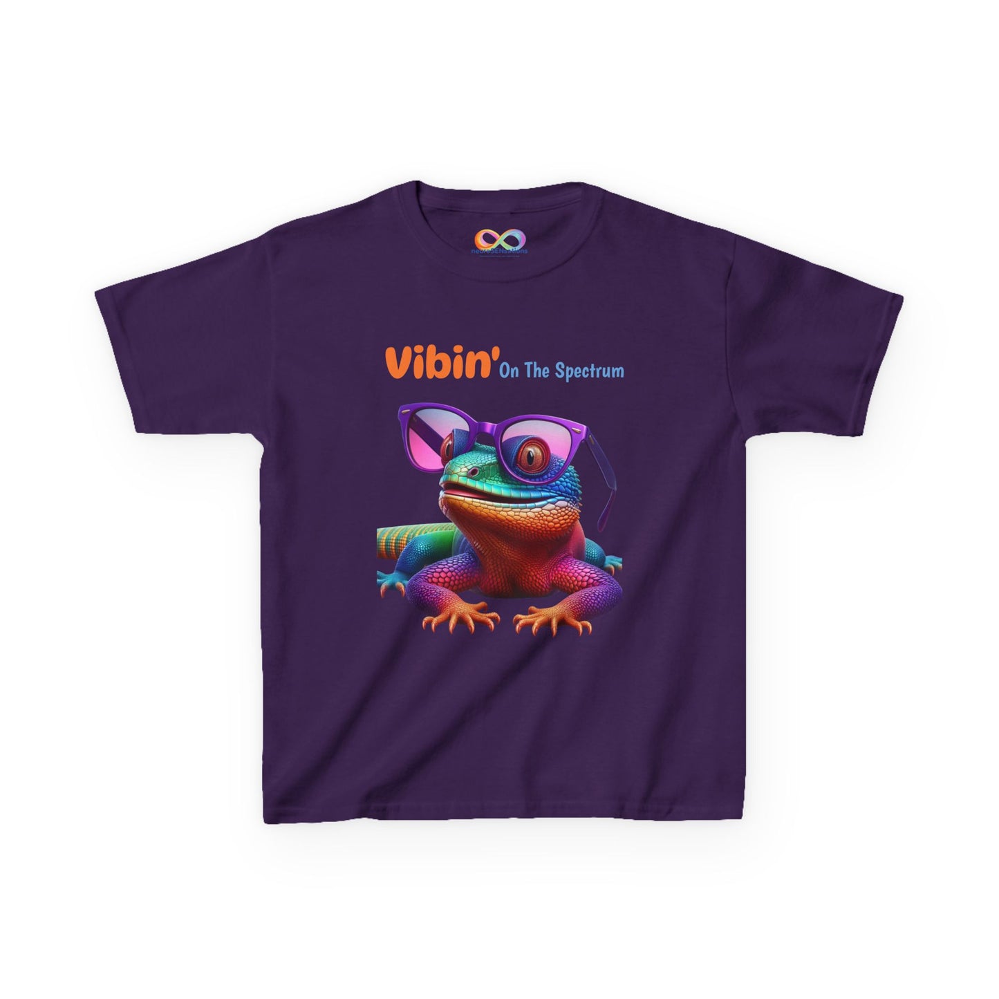 Vibin’ On The Spectrum Tee – Colourful Kids Graphic Shirt