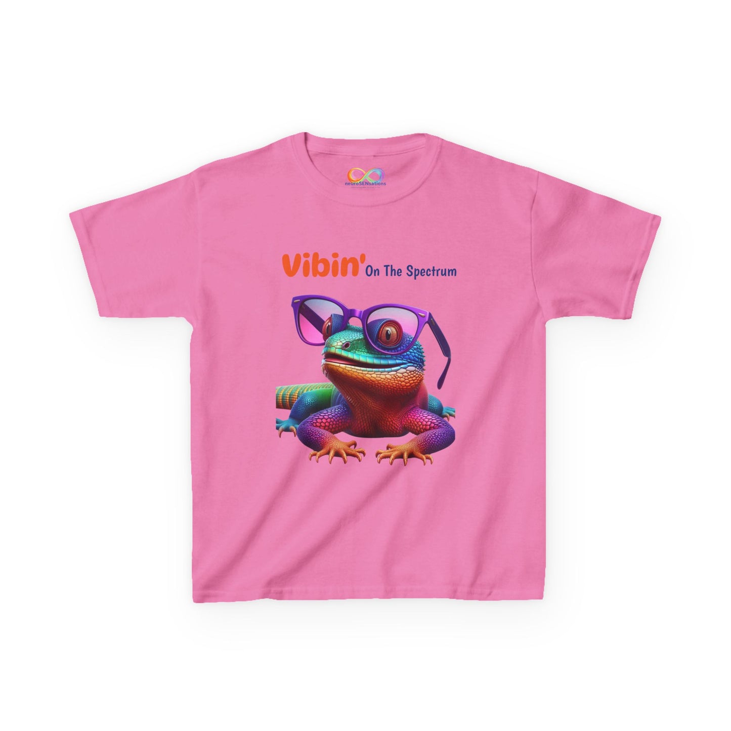 Vibin’ On The Spectrum Tee – Colourful Kids Graphic Shirt