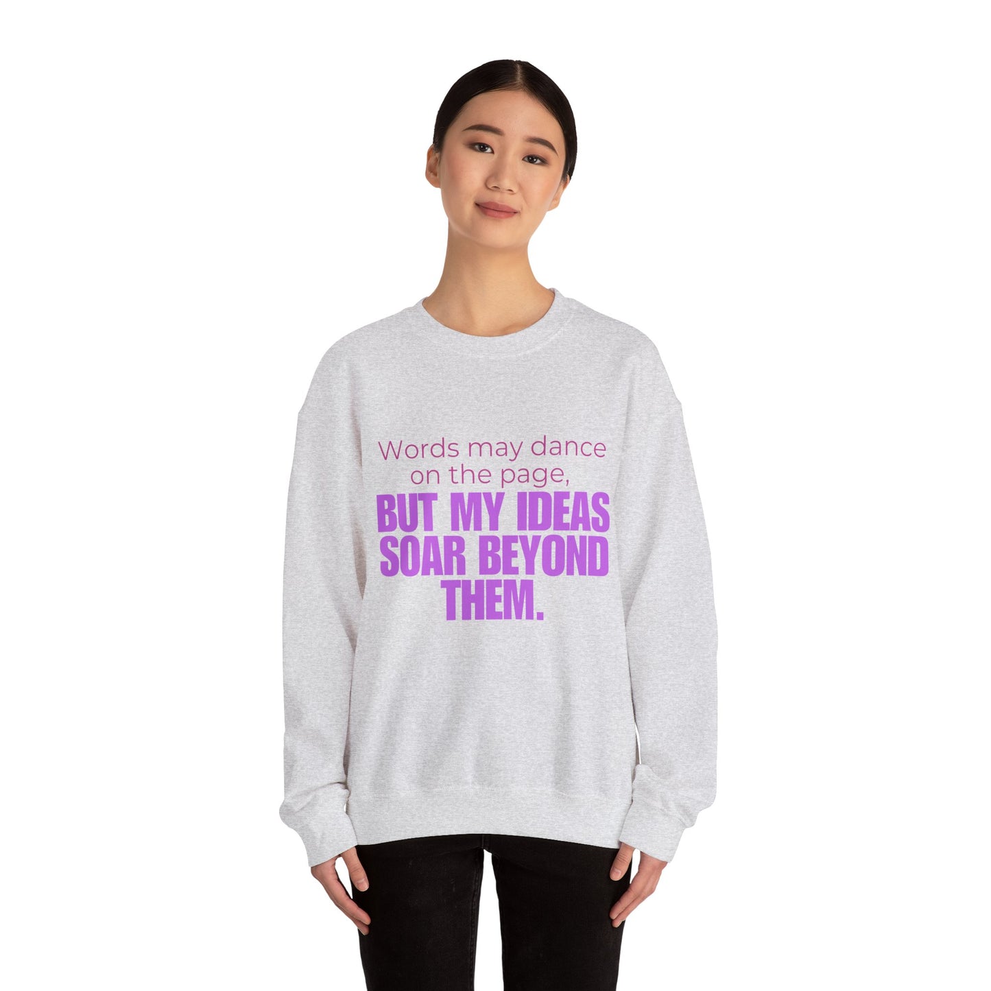 Creative Expression Crewneck – Unisex Cotton Sweatshirt Celebrating Neurodivergent Strength