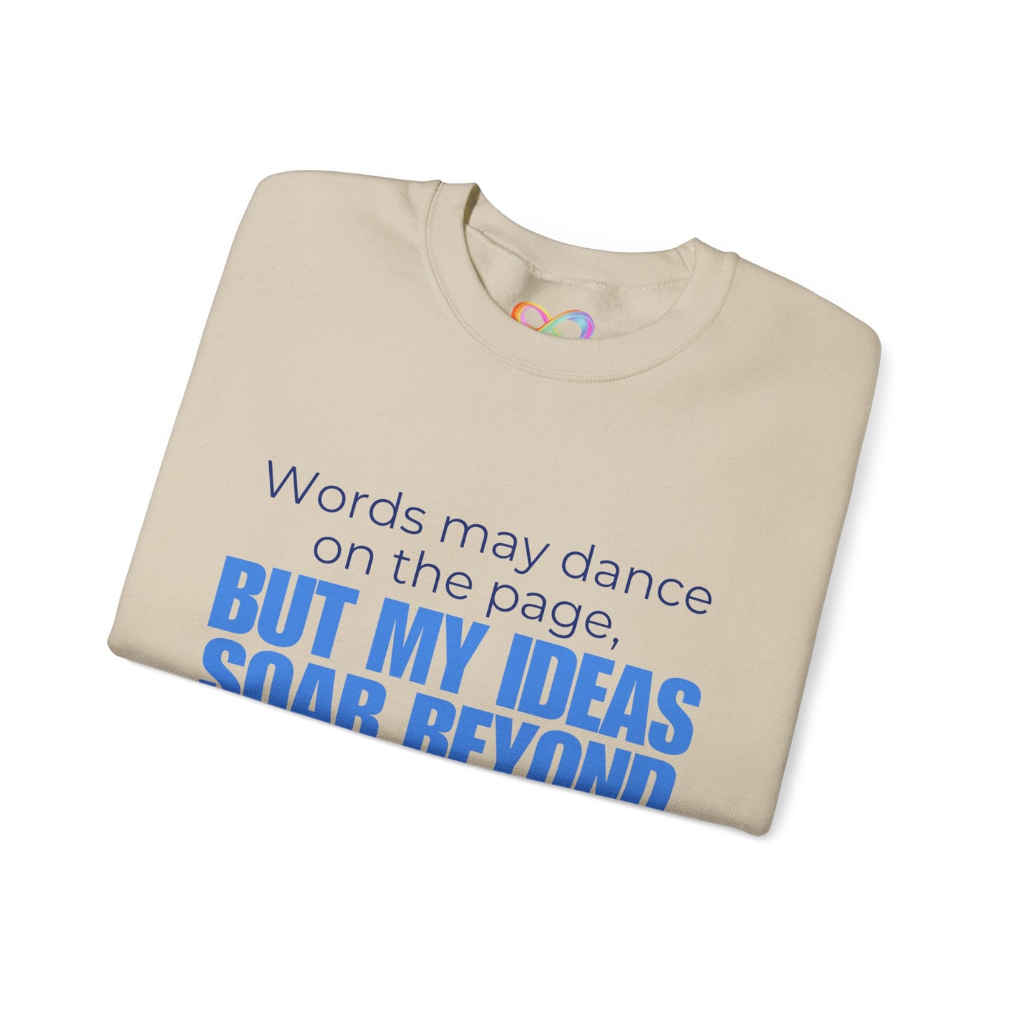 Creative Expression Crewneck – Unisex Cotton Sweatshirt Celebrating Neurodivergent Strength