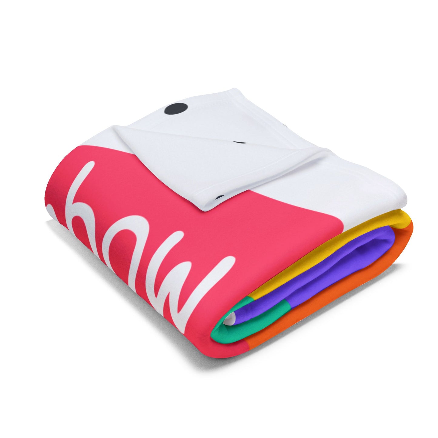 Rainbow Fleece Blanket – Colourful Arctic Throw for Sensory-Friendly Comfort