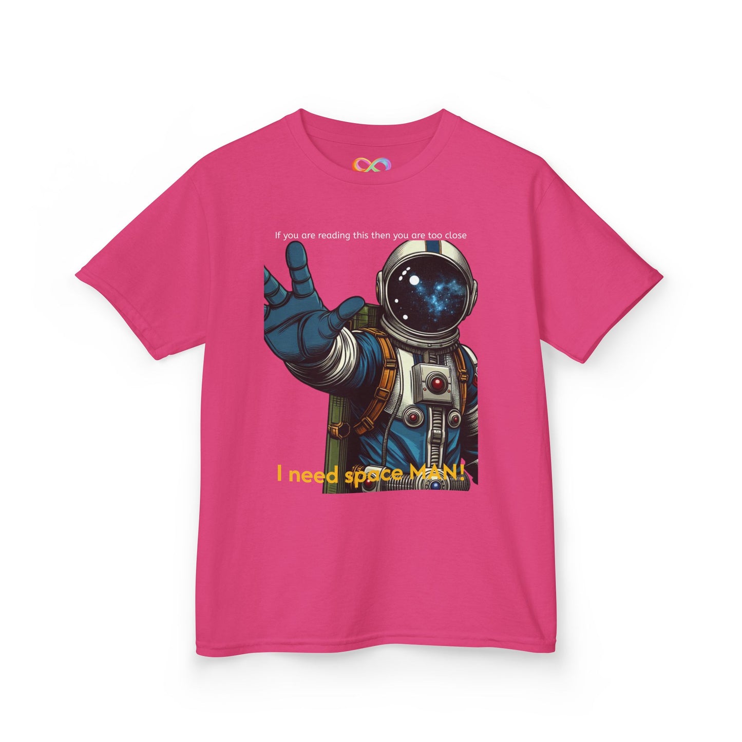 I Need Space Tee – Kids Cotton Shirt with Astronaut Graphic