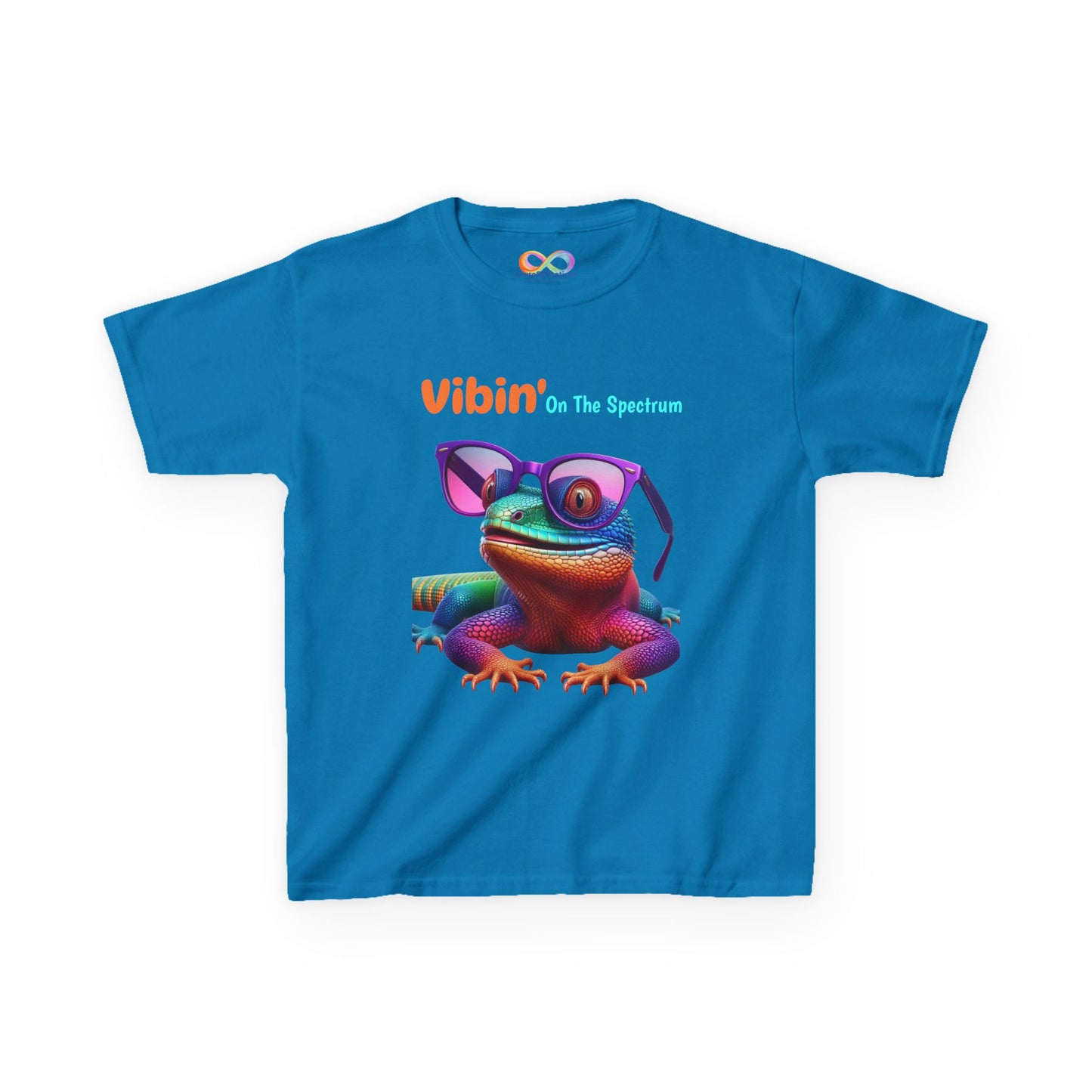 Vibin’ On The Spectrum Tee – Colourful Kids Graphic Shirt