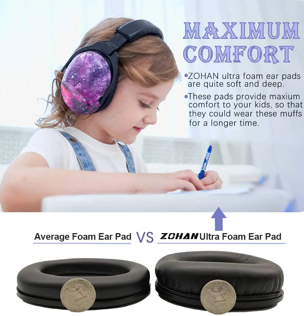 ZOHAN Kids Noise Reduction Ear Defenders | Sensory-Safe Sound Protection