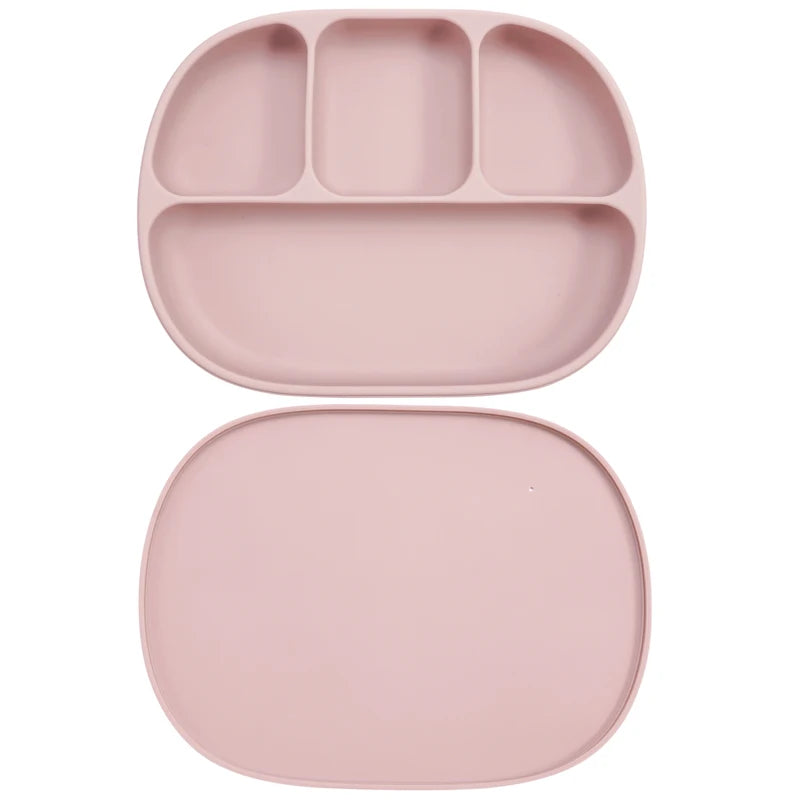 Silicone Four Compartments Dinner Plate – Structured Mealtime Support for Neurodivergent Independence