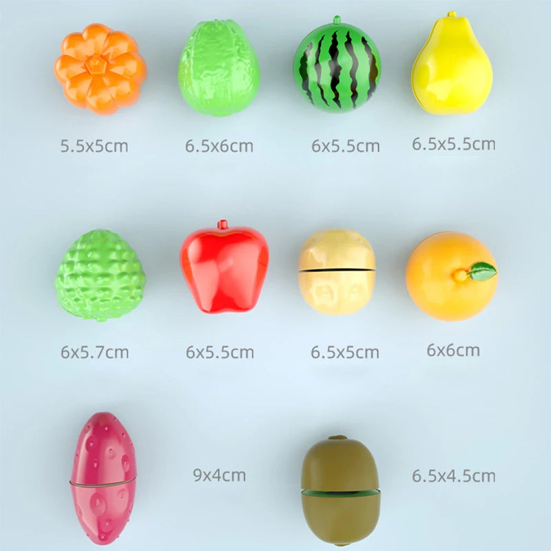 Vegetable & Fruits Cut Toys Pretend Play