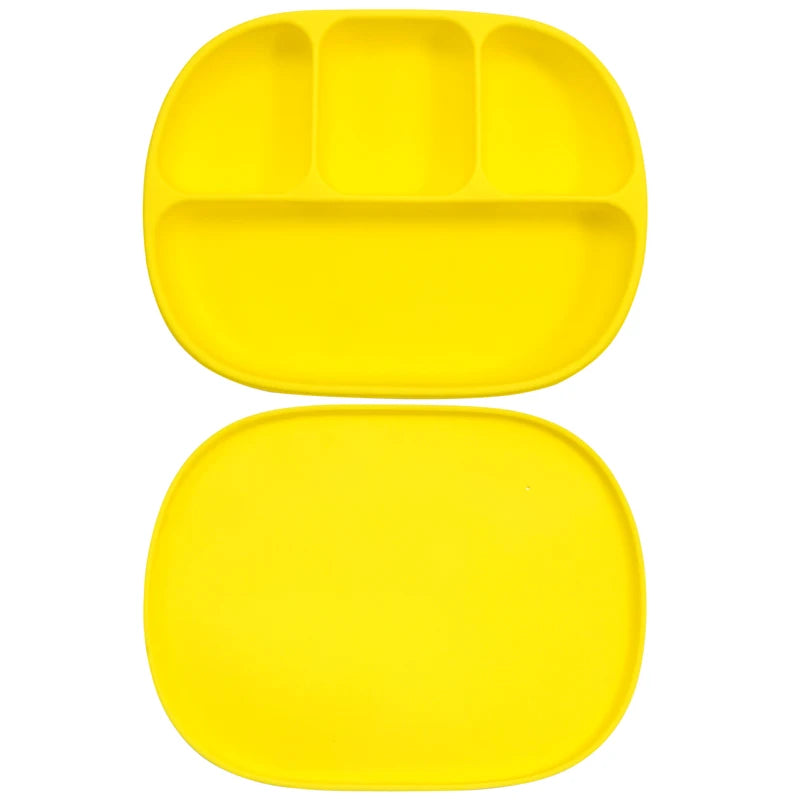 Silicone Four Compartments Dinner Plate – Structured Mealtime Support for Neurodivergent Independence