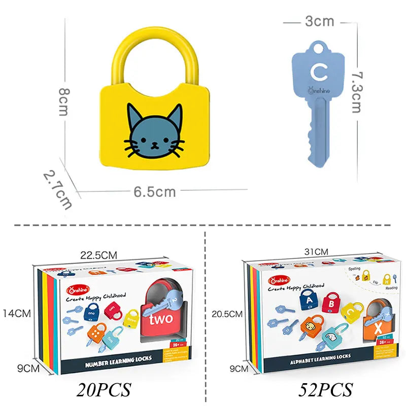 Alphanumeric pairing to unlock educational toys