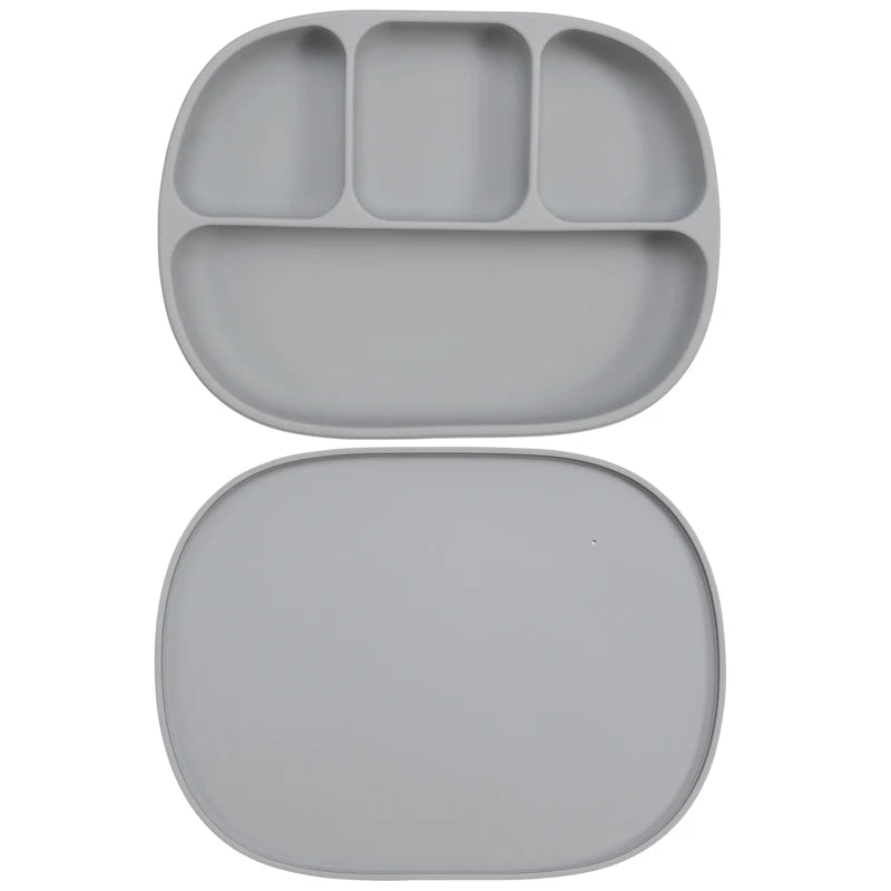 Silicone Four Compartments Dinner Plate – Structured Mealtime Support for Neurodivergent Independence
