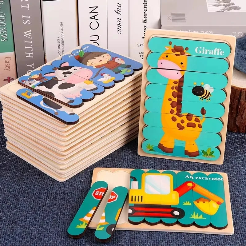 Wooden Strip Puzzle – Calm, Structured Play for Neurodivergent-Friendly Skill Building