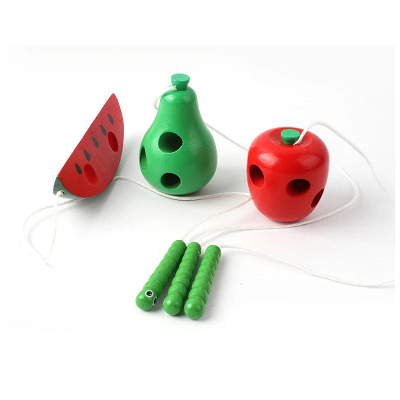 Variety of Lacing Beads Educational Montessori Stringing Toys