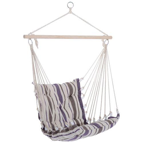 Brown Outsunny swing chair for adults and teens, featuring solid wood frame and cocoon-style comfort.”