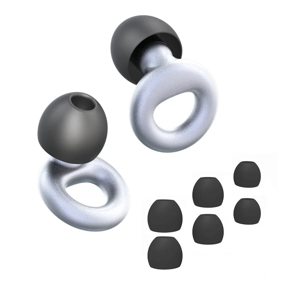 HUAK Silicone Ear Plugs High-Fidelity Noise Reduction for Neurodivergent Teens & Adults