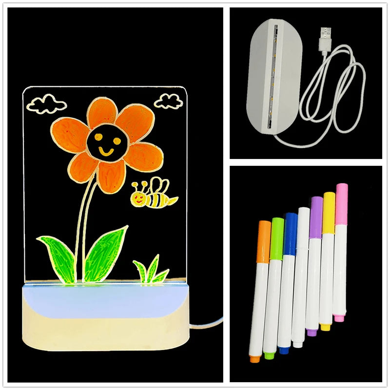Glowing Acrylic Marker Board