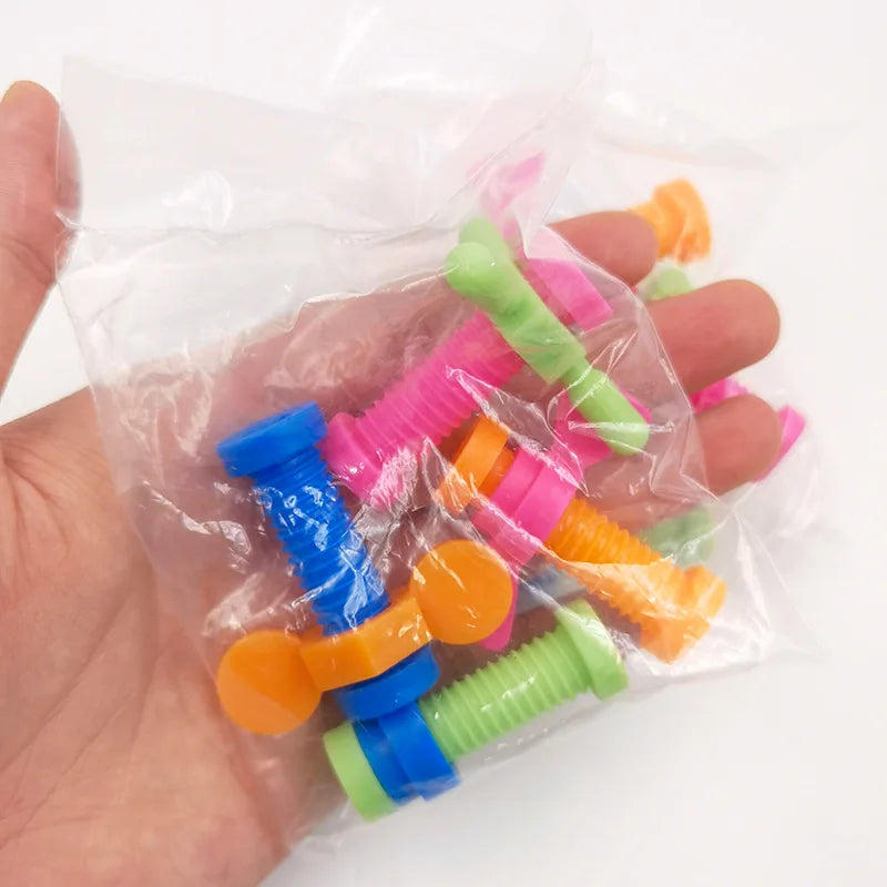 4pcs Colourful ABS Screwing Fidget