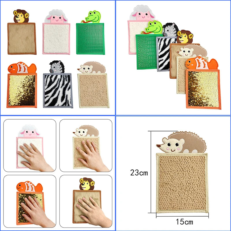 Montessori Busy Sensory Pad – Tactile Learning Mat Ages 3–6 | Brozebra